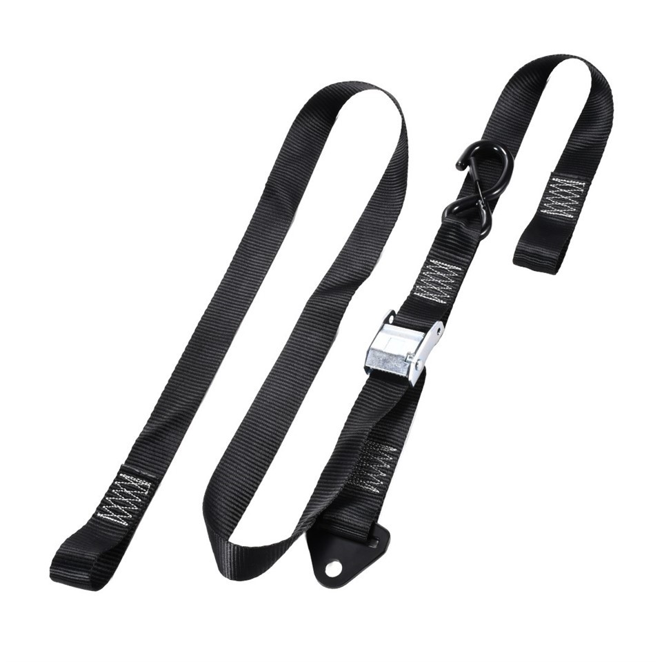1.5-Inch High-quality Strong Motorcycle Cam Buckle Strap With Rubber-Coated S-Hook suppliers