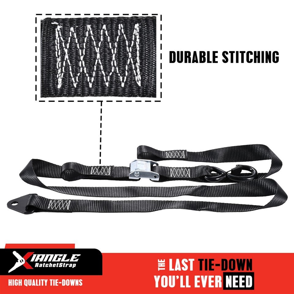 1.5-Inch High-quality Strong Motorcycle Cam Buckle Strap With Rubber-Coated S-Hook best