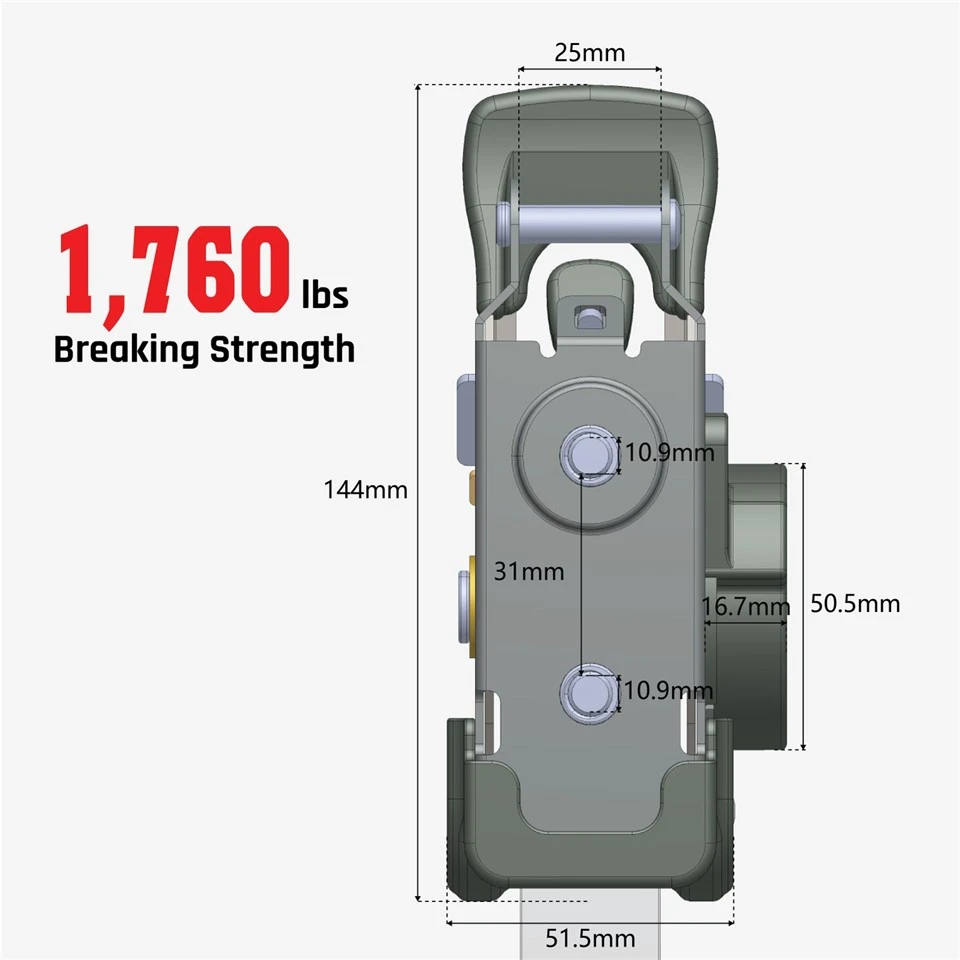1inch Mountable Marine Grade 304L Stainless Steel Retractable Ratchet Strap suppliers