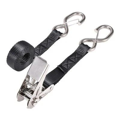 1 inch Stainless Steel Ratchet Strap With Spring Loaded S-Hook