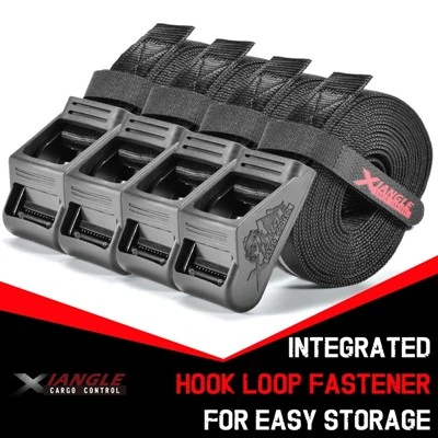 1inch Cam Buckle Tie Down Reflective Strap With Rubber Protective Sleeve