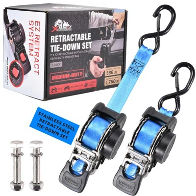 1inch Mountable Marine Grade 304L Stainless Steel Retractable Ratchet Strap