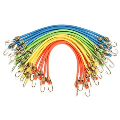 Colorful Small Mini Bungee Cords With Hooks