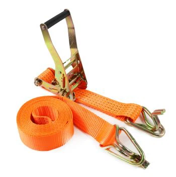 50mm LC 2500dan Capacity Ratchet Tie Down Lashing Strap With Swan Hook