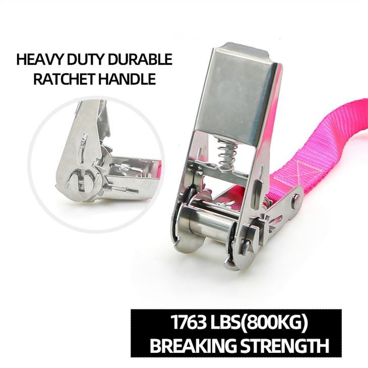 1 Inch Stainless Steel Ratchet Tie Down Strap Lashing Endless Boat Truck Cargo