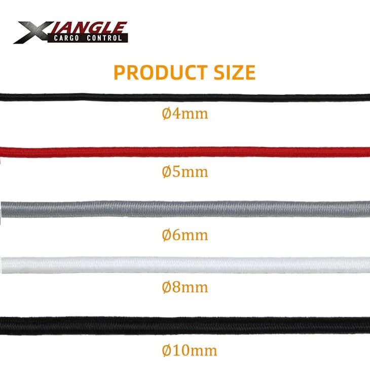 100% Stretch Polyester Bungee For DIY Projects, Tie Downs, Commercial Uses