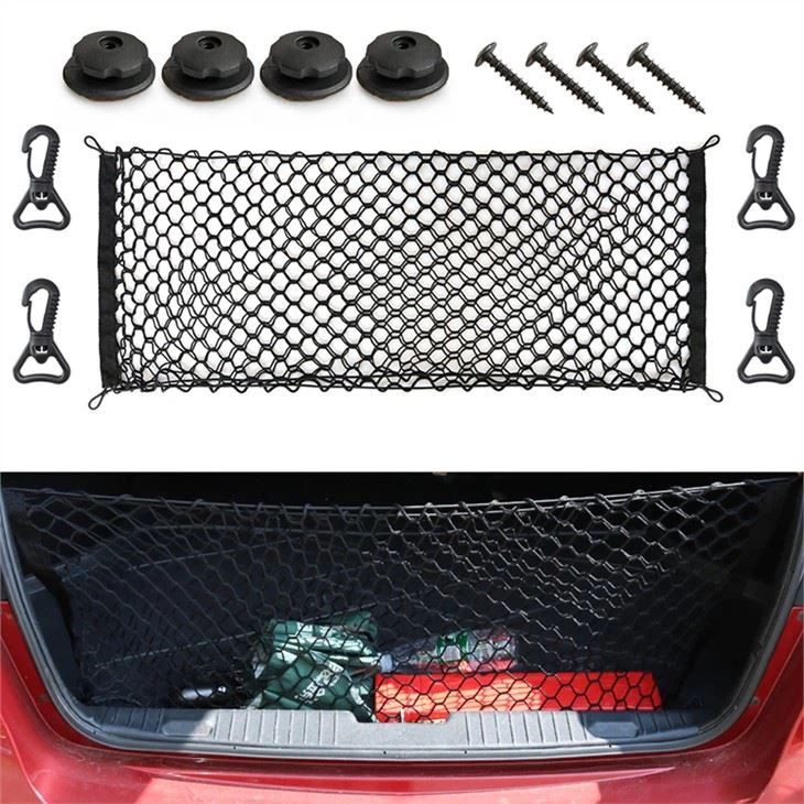 Heavy Duty Adjustable Storage Trunk SUV Car Organizer Rear Elastic Cargo Net