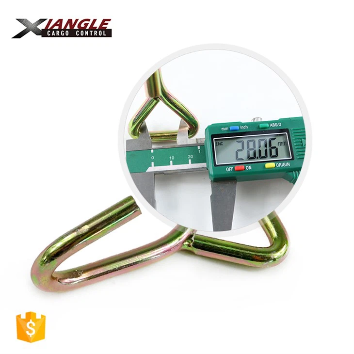 1 Inch Cargo Lashing Metal Ratchet Belt Buckle J Hook