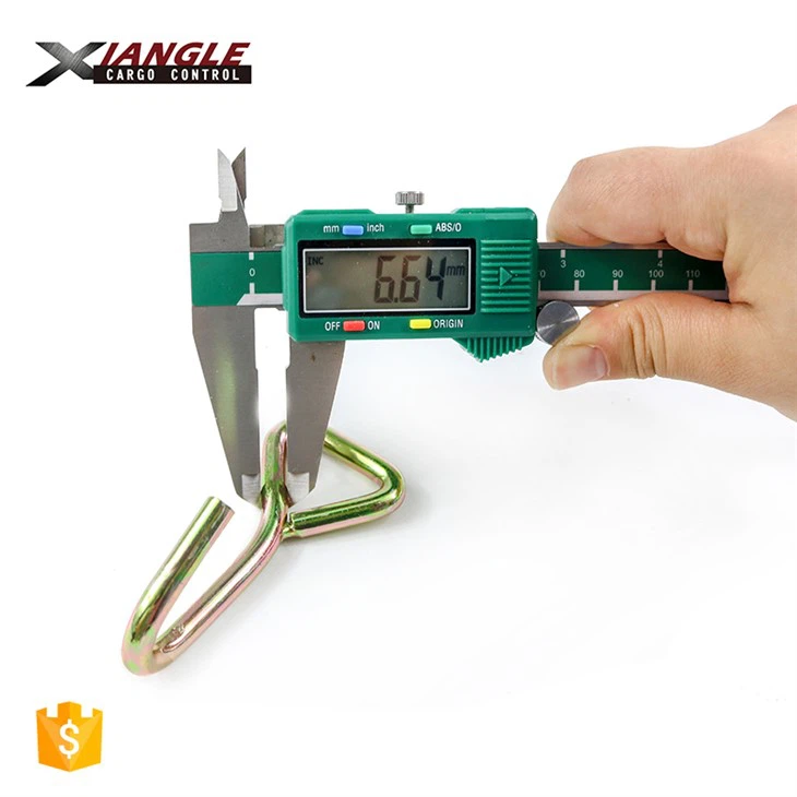 1 Inch Cargo Lashing Metal Ratchet Belt Buckle J Hook