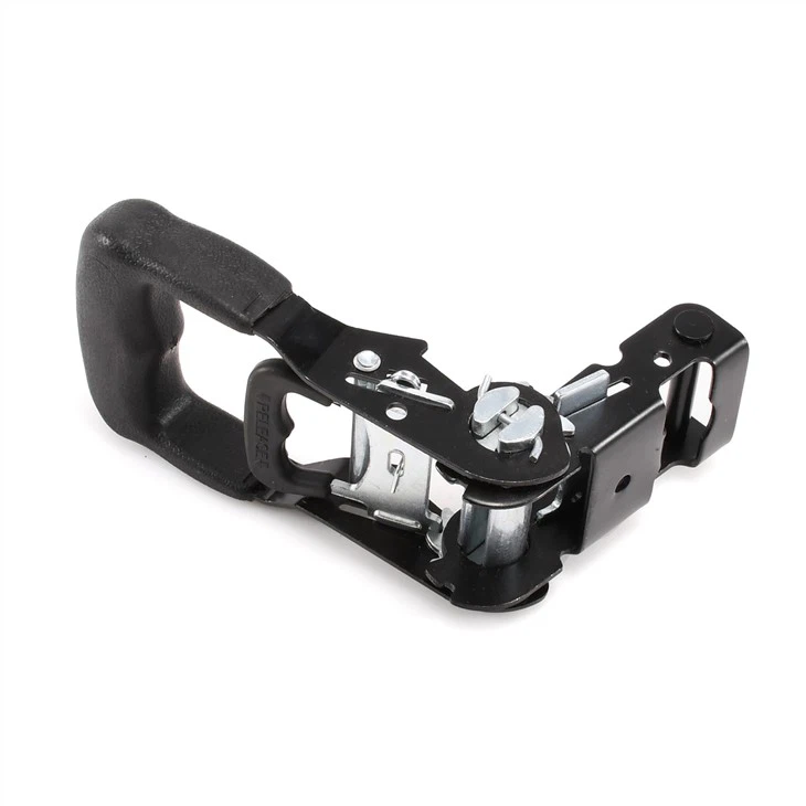 2T Break Strength Ratchet Tie Down Strap With White Zinc Coating And Rubber Handle
