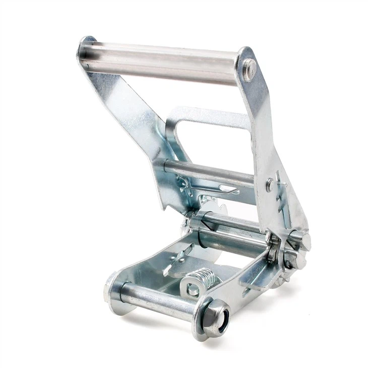 Heavy-Duty 2-Inch White Zinc Short-Shank Cargo Tensioner With Aluminum Handle