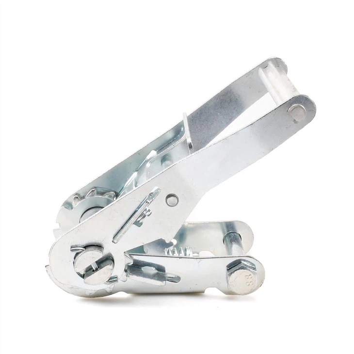 Heavy-Duty 2-Inch White Zinc Short-Shank Cargo Tensioner With Aluminum Handle