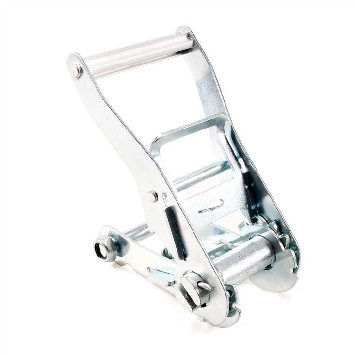 Heavy-Duty 2-Inch White Zinc Short-Shank Cargo Tensioner With Aluminum Handle