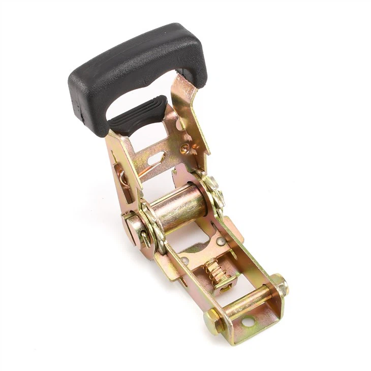 Premium 27mm 1.5T Break Strength Cargo Lashing Belt Ratchet Buckle Tie Down Strap With Rubber Handle