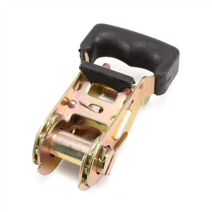 Premium 27mm 1.5T Break Strength Cargo Lashing Belt Ratchet Buckle Tie Down Strap With Rubber Handle