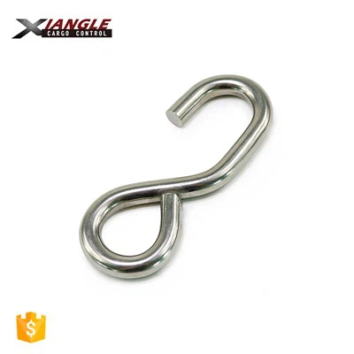 304 Stainless Steel Ratchet Belt Buckle S Hook For Cargo Lashing