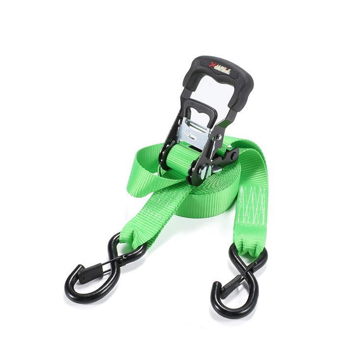 Heavy Duty 1.5 Inch Ratchet Straps With Rubber Handle