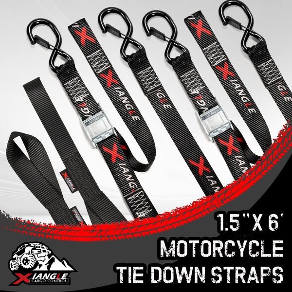 Heavy Duty Motorcycle Tie Down Strap Soft Loop