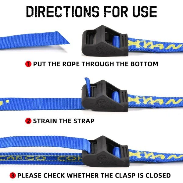 Uv-Resistance Cam Buckle Tie Down Strap For Kayak